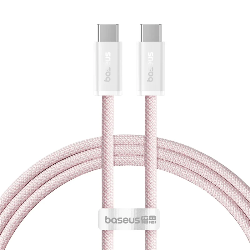 Cablu Baseus Dynamic 3 Series, USB-C la USB-C, 100W, Fast Charging, 1m, Roz