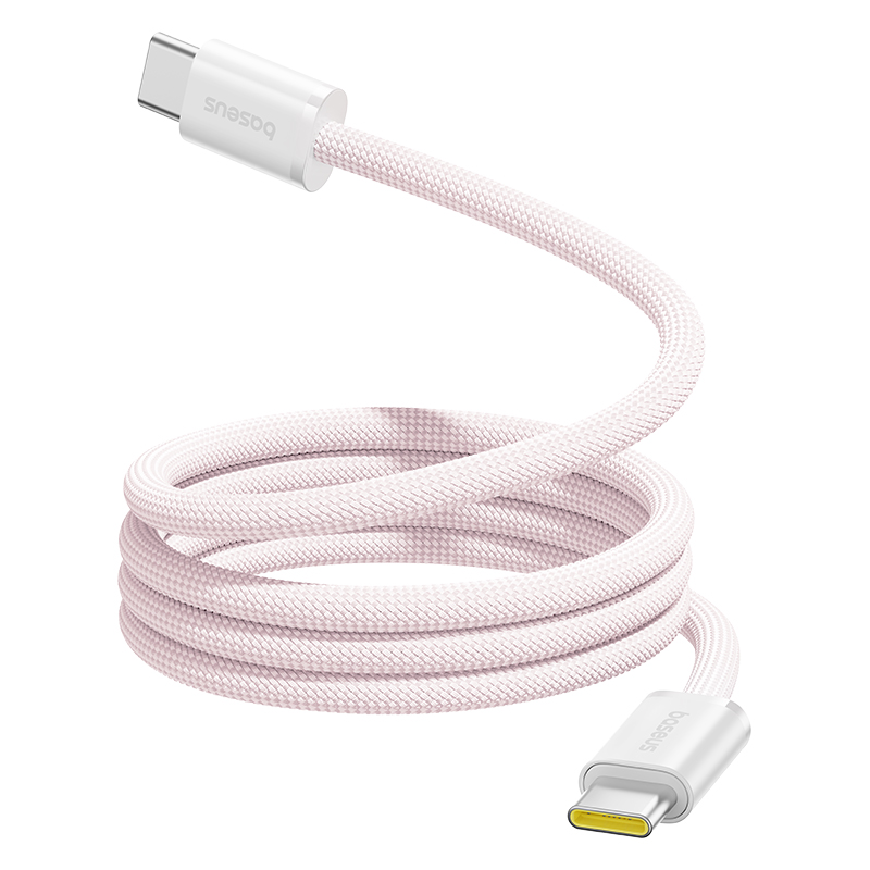 Cablu Baseus Dynamic 4 Pro 100W USB-C la USB-C, 1m, Roz