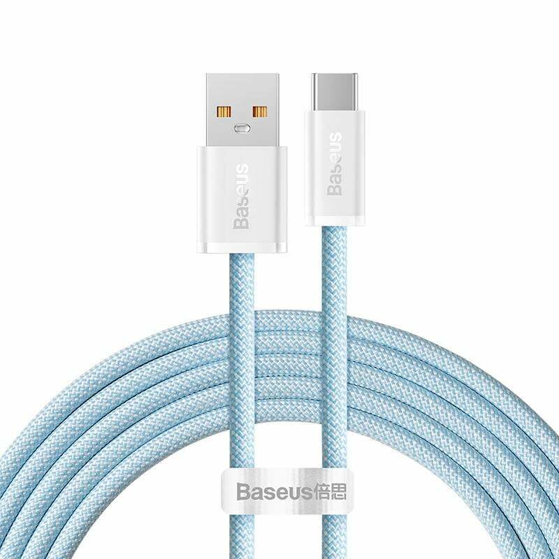 Cablu Baseus Dynamic Series, USB la USB-C, 100W, Fast Charging, 2m, Albastru
