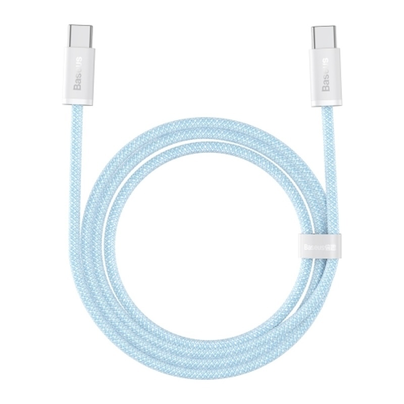 Cablu Baseus Dynamic Series, USB-C la USB-C, 100W, Fast Charging, 1m, Albastru
