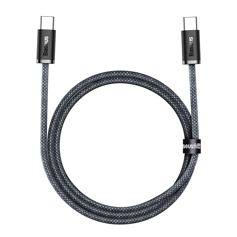 Cablu Baseus Dynamic Series, USB-C la USB-C, 100W, Fast Charging, 2m, Gri