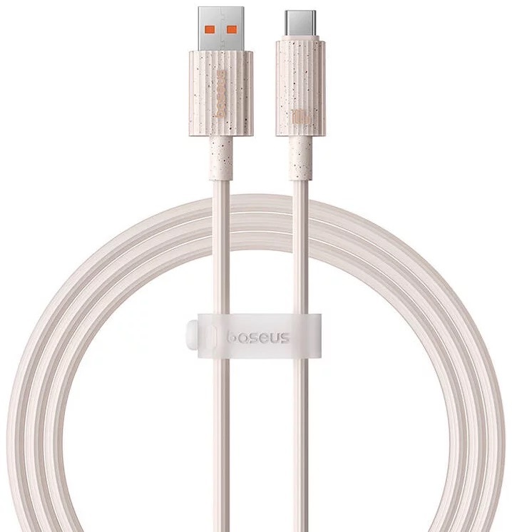 Cablu Baseus Habitat Series, Incarcare rapida, USB la USB-C, 100W, 1m, Roz