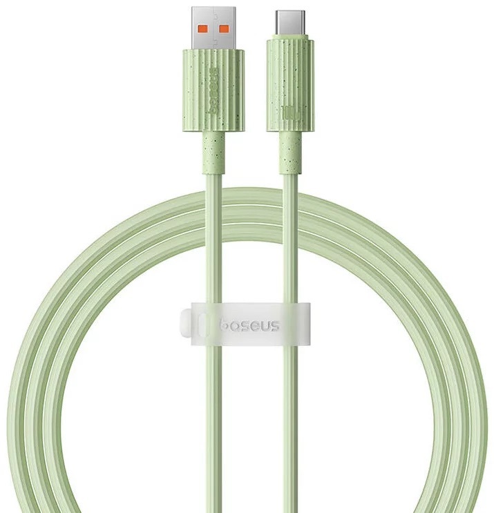 Cablu Baseus Habitat Series, Incarcare rapida, USB la USB-C, 100W, 1m, Verde