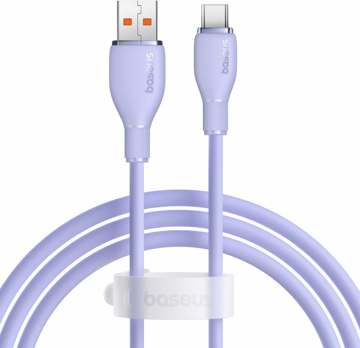Cablu Baseus Pudding fast Charge USB la USB-C 100W, 2m, Violet