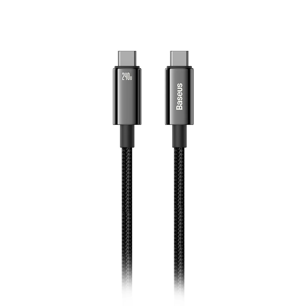 Cablu Baseus Tungsten Gold USB-C la USB-C, 240W 1m, Negru