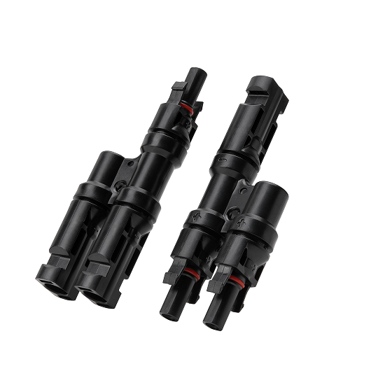 Cablu conector de incarcare solara Anker Solix MC4 cu 2 porturi, Negru