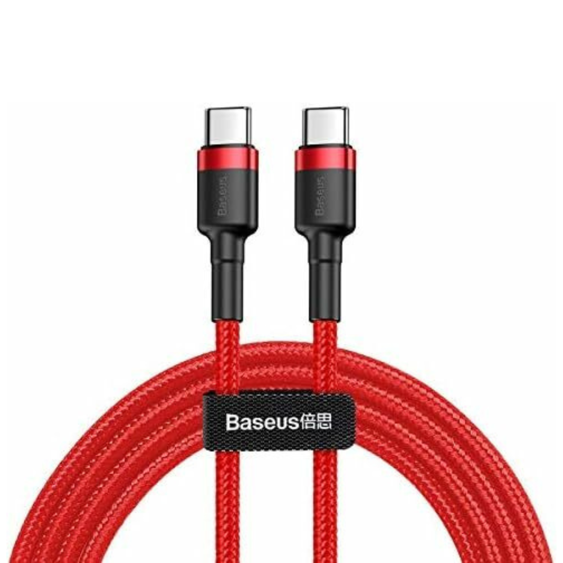 Cablu de date Baseus Cafule PD 2.0 60W, USB-C la USB-C, 1 metru, 20V, 3A, Rosu