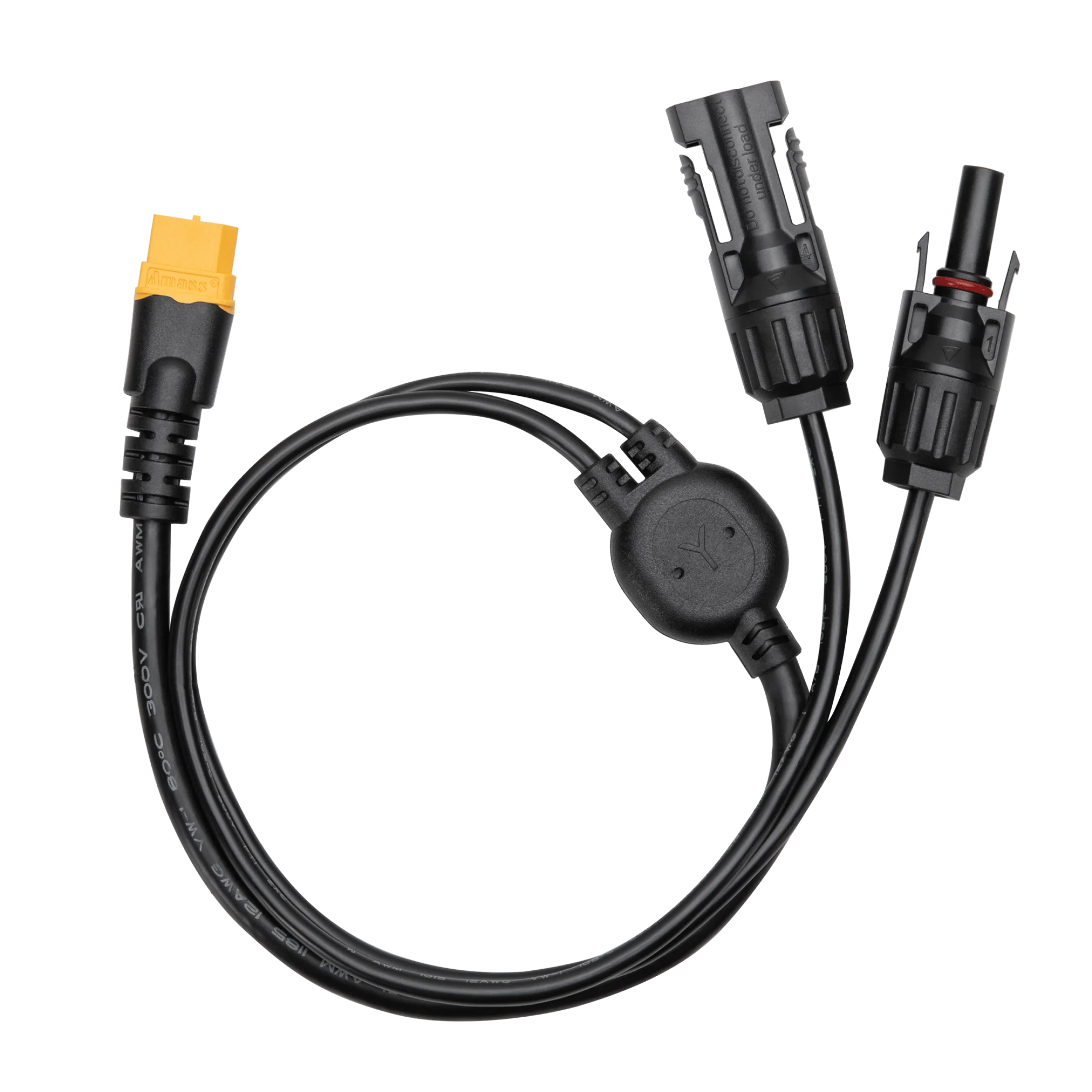 Cablu de incarcare Anker Solix MC4-la-XT-60, 0.5m, Negru