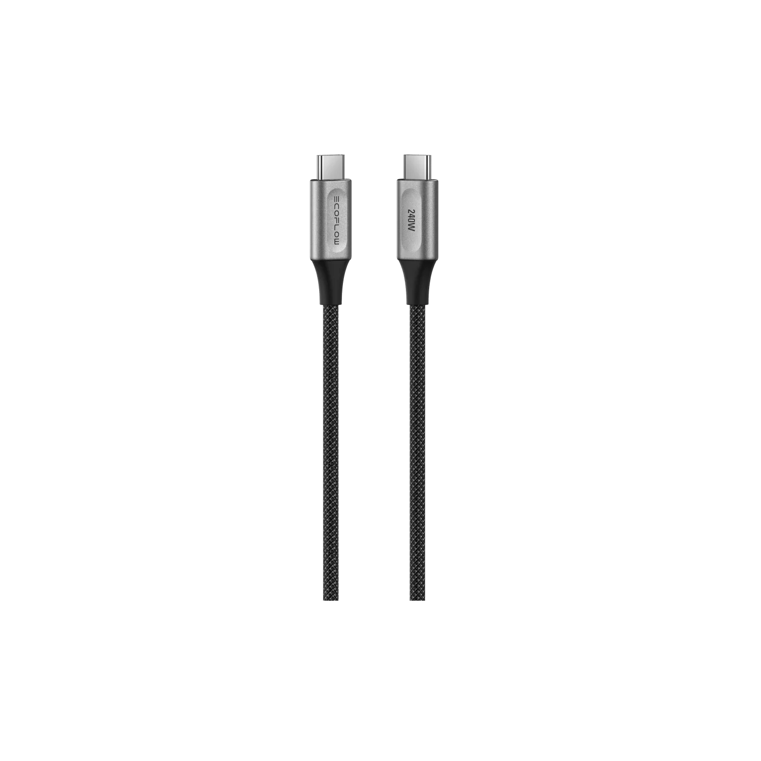 Cablu EcoFlow RAPID PRO USB-C, 240W, Nylon, 1.8 m, Negru/Gri