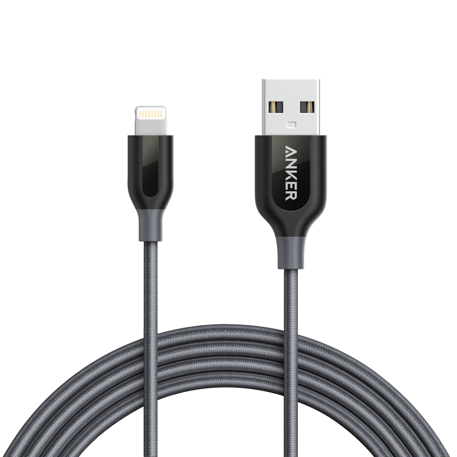 Cablu Lightning Anker Premium PowerLine+ 1.8 Metri, Negru