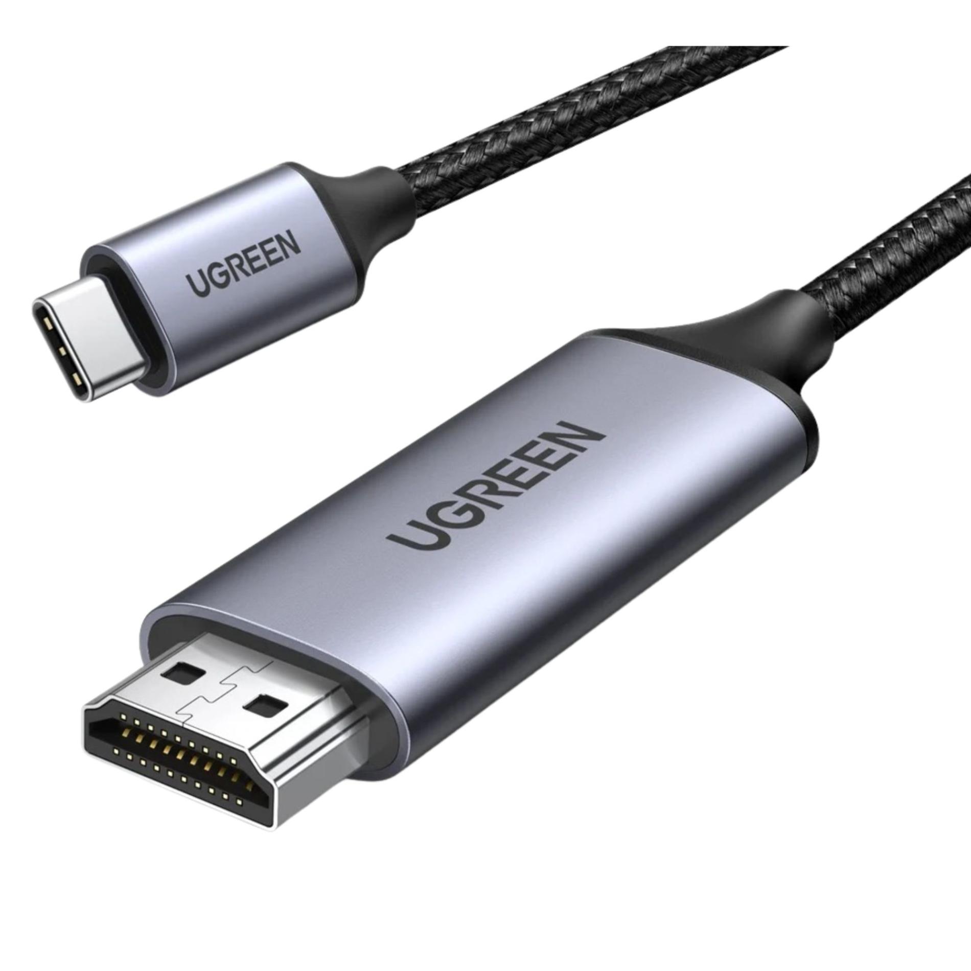 Cablu Ugreen USB-C la HDMI 4K@50Hz Thunderbolt, 1.5 m, Gri/Negru