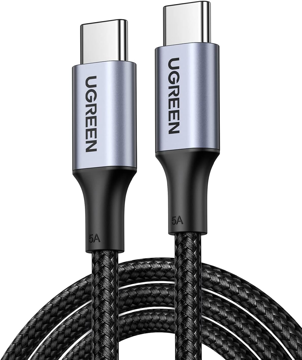 Cablu Ugreen USB-C la USB-C 100W, Super Fast Power Delivery, 1m, Negru