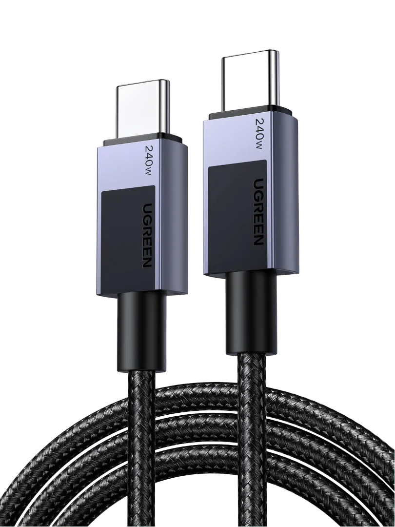Cablu UGREEN USB-C la USB-C 240W Super Fast Power Delivery, 1m, Negru