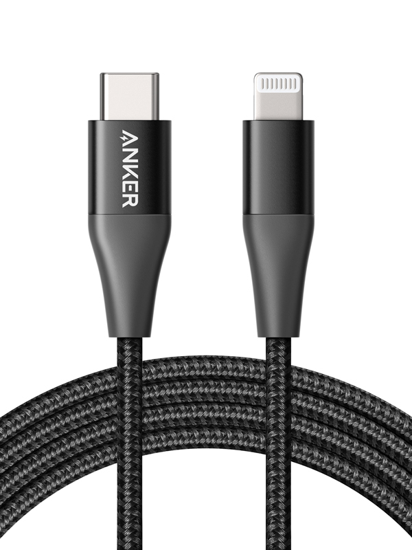 Cablu USB-C Lightning MFI Anker PowerLine+ II 1.8m, Negru