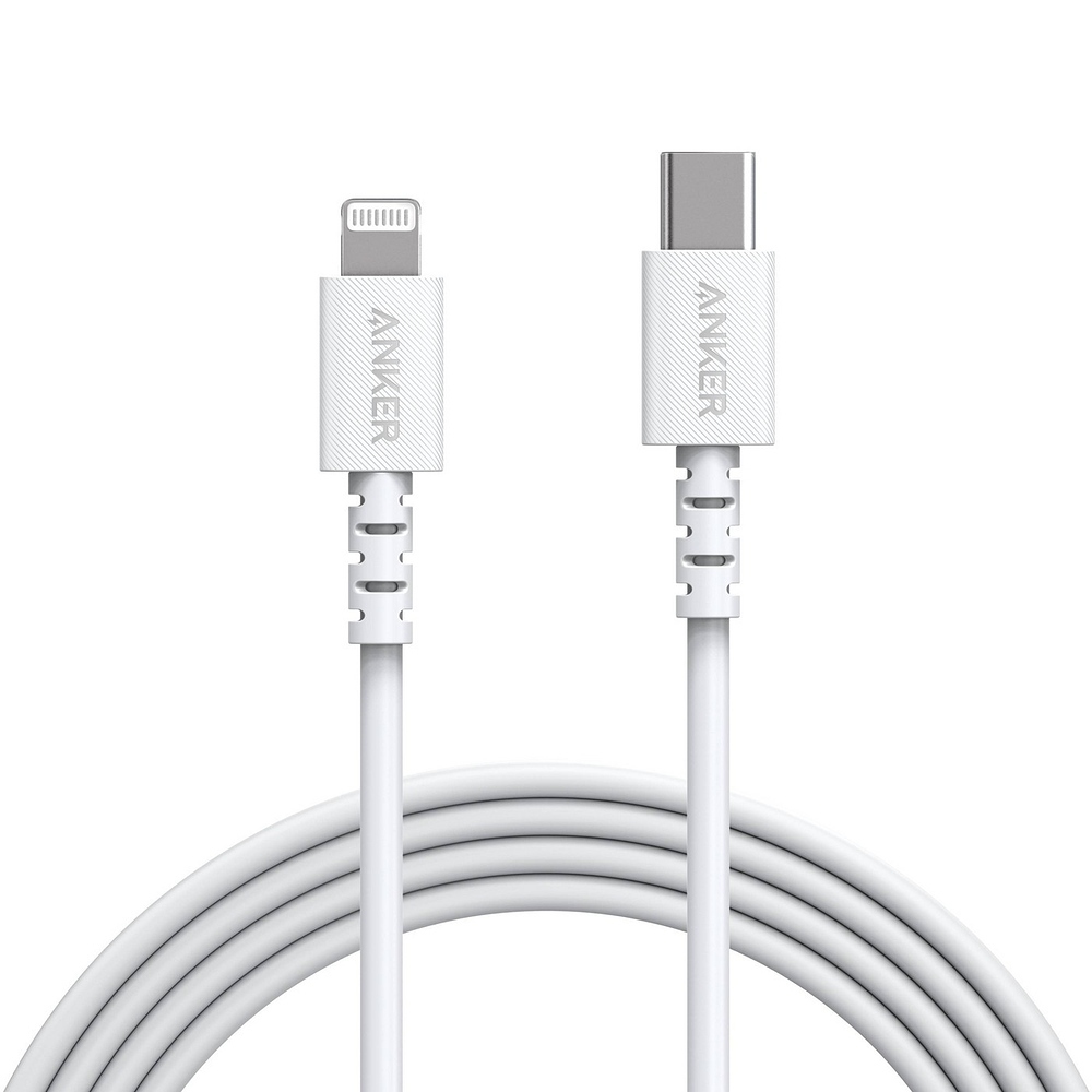 Cablu USB-C Lightning MFI Anker PowerLine Select 1.8m, Alb