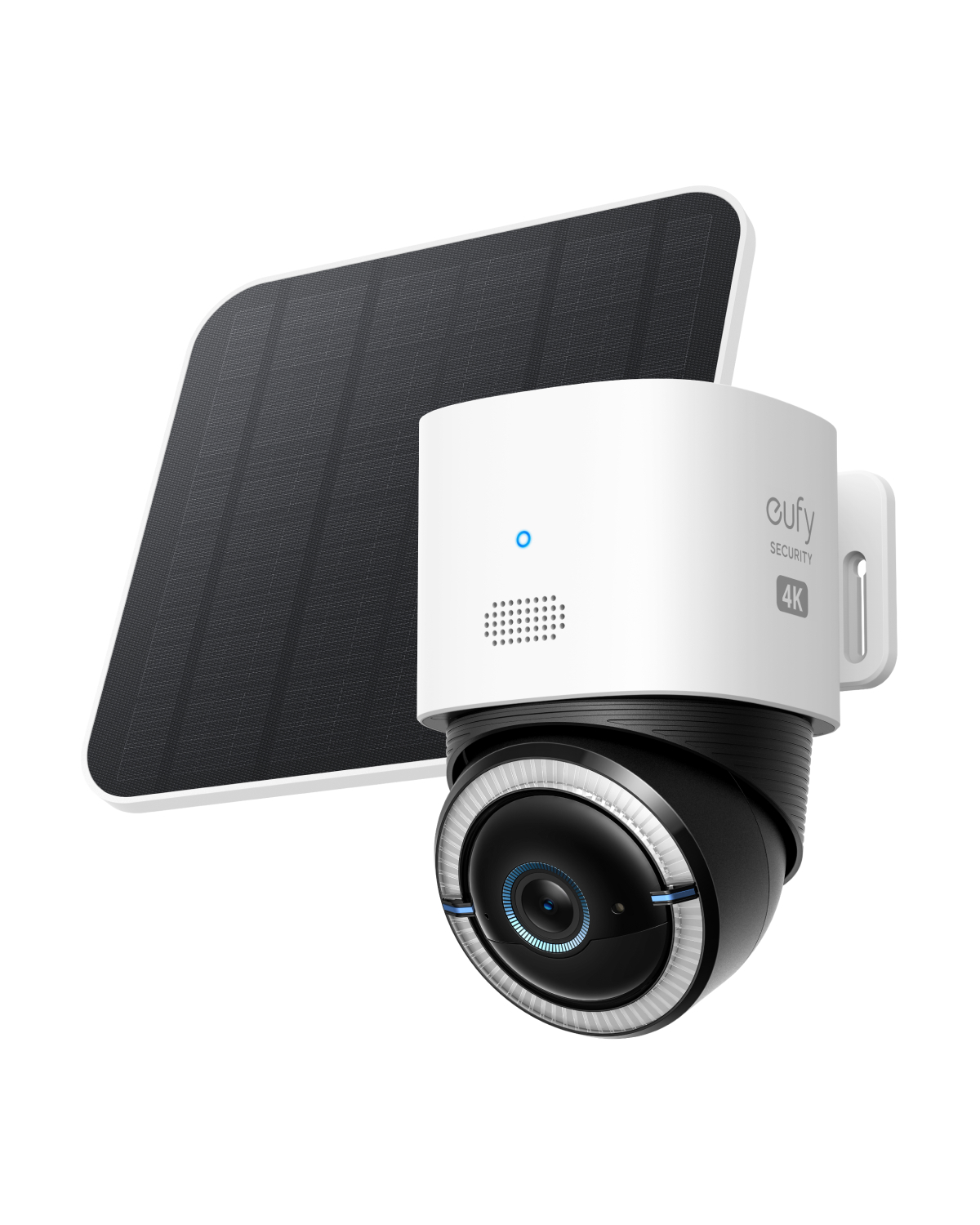 Camera supraveghere video eufy 4G LTE Cam S330, cu Panou Solar, 4K UHD Pan/Tilt, WiFi, AI, Alb