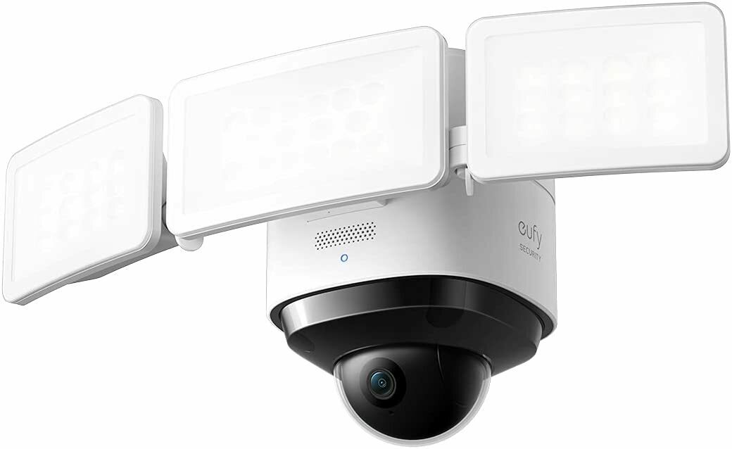 Camera supraveghere video eufy FloodLight Cam 2 Pro, 360° Pan, reflector LED 3000 lm, 2K Full HD, audio bidirectional, iluminare smart
