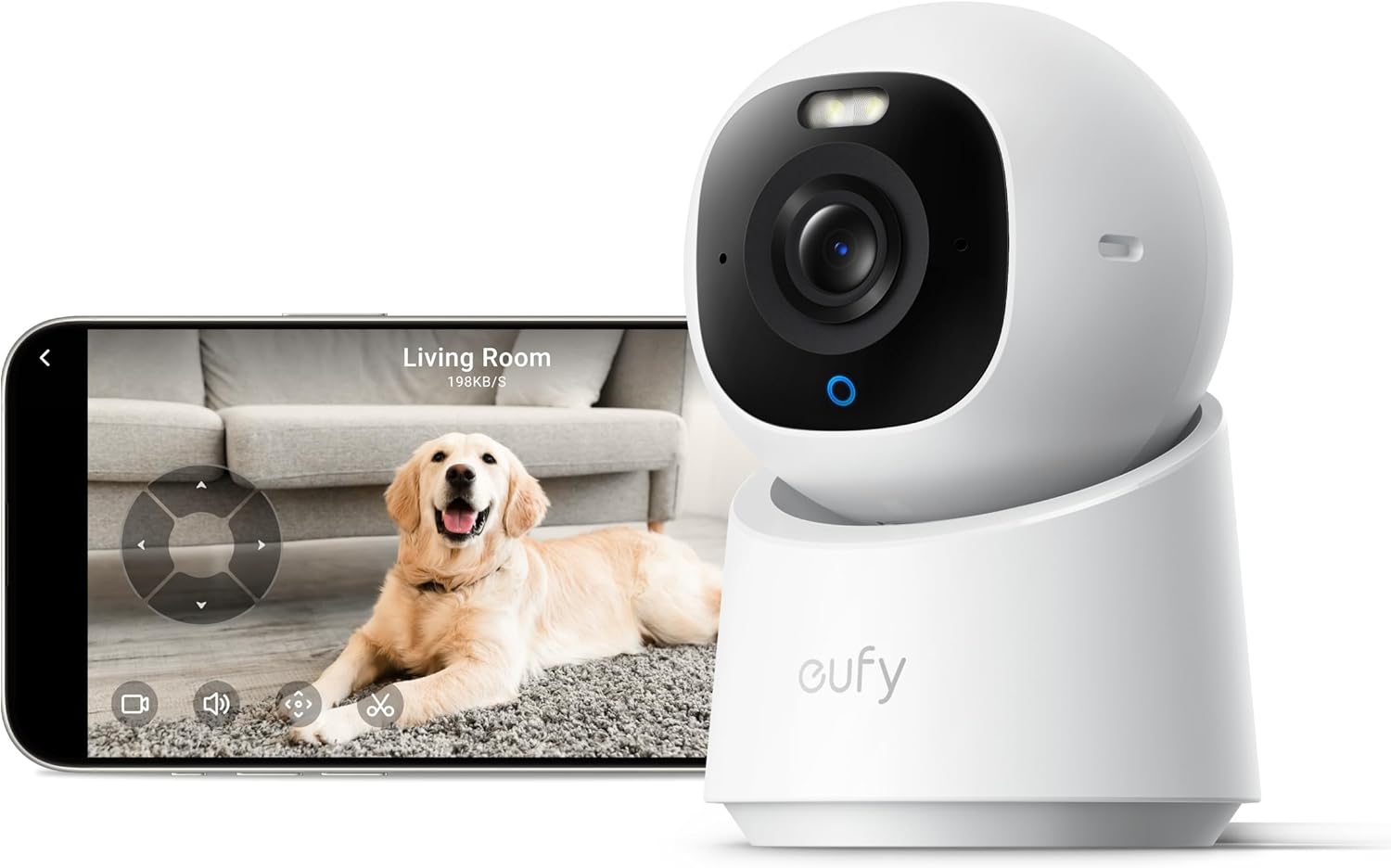 Camera supraveghere video indoor eufy E30 4K UHD, 360, AI ,Night Vision Color, Alb