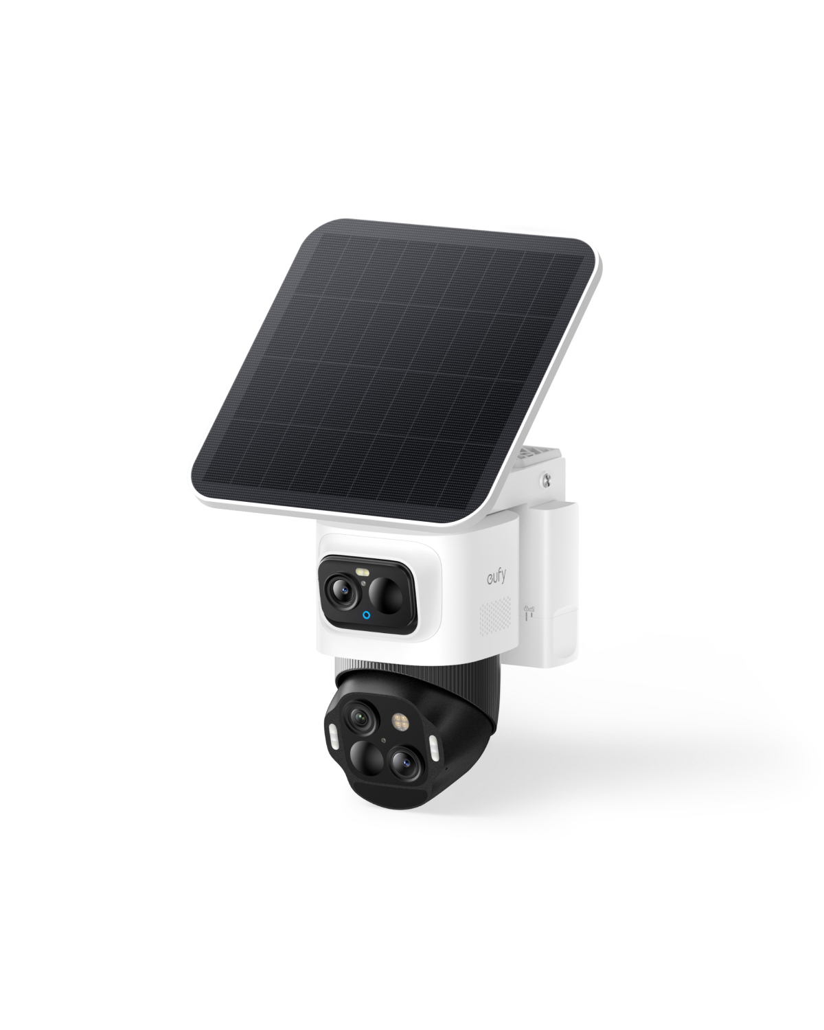 Camera supraveghere video eufycam S4 2-in-1, Triple-Lens Bullet Pan-Tilt-Zoom, 4K, PTZ, SolarPlus 2.0, AI, Alb