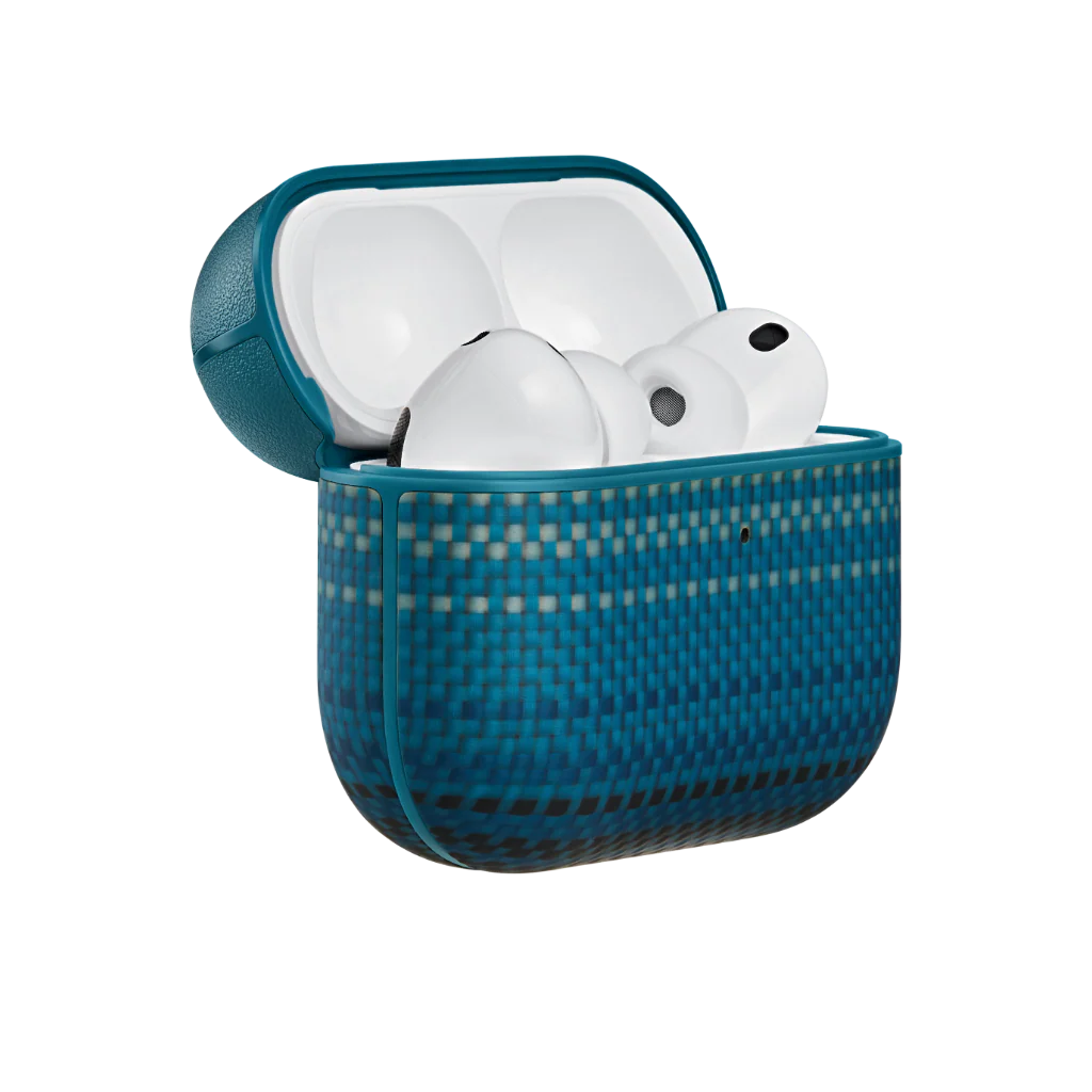 Carcasa Pitaka pentru AirPods Pro 3, Fibra de Aramida, Moonrise