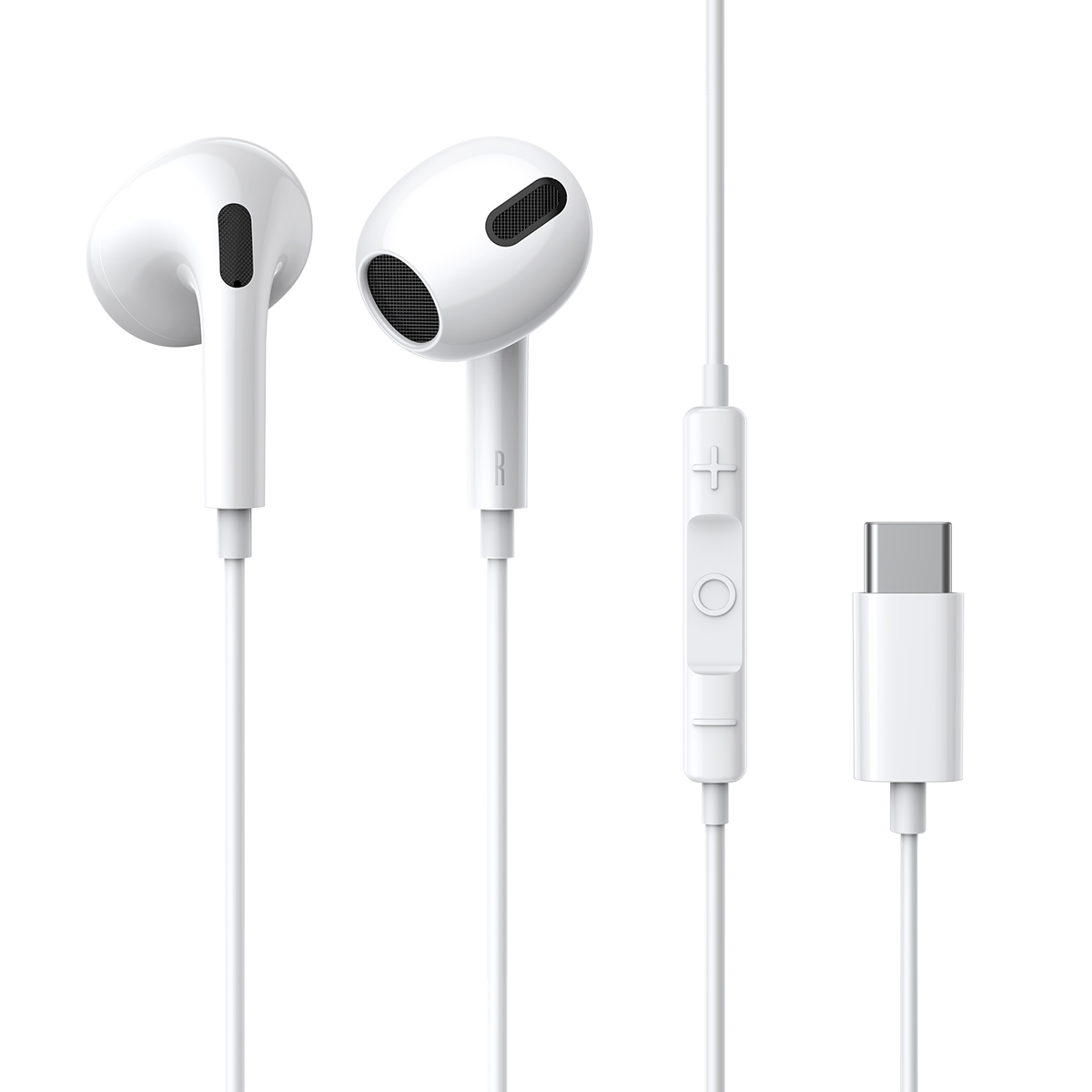 Casti Audio Baseus In-Ear Encok C17, USB-C, Alb