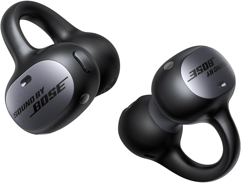 Casti Open-Ear Baseus Inspire XC1 Sound by Bose, Adaptive Tunning Sound, Dolby Audio, IP66, Autonomie 40 ore, Bluetooth 6.1, Negru
