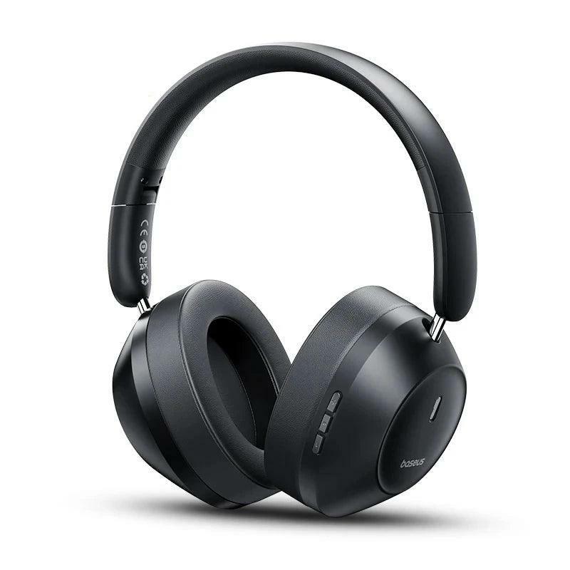 Casti wireless Baseus Bass 30 Max, Bluetooth 5.3, Tehnologie Passive Noise Cancelling, Negru