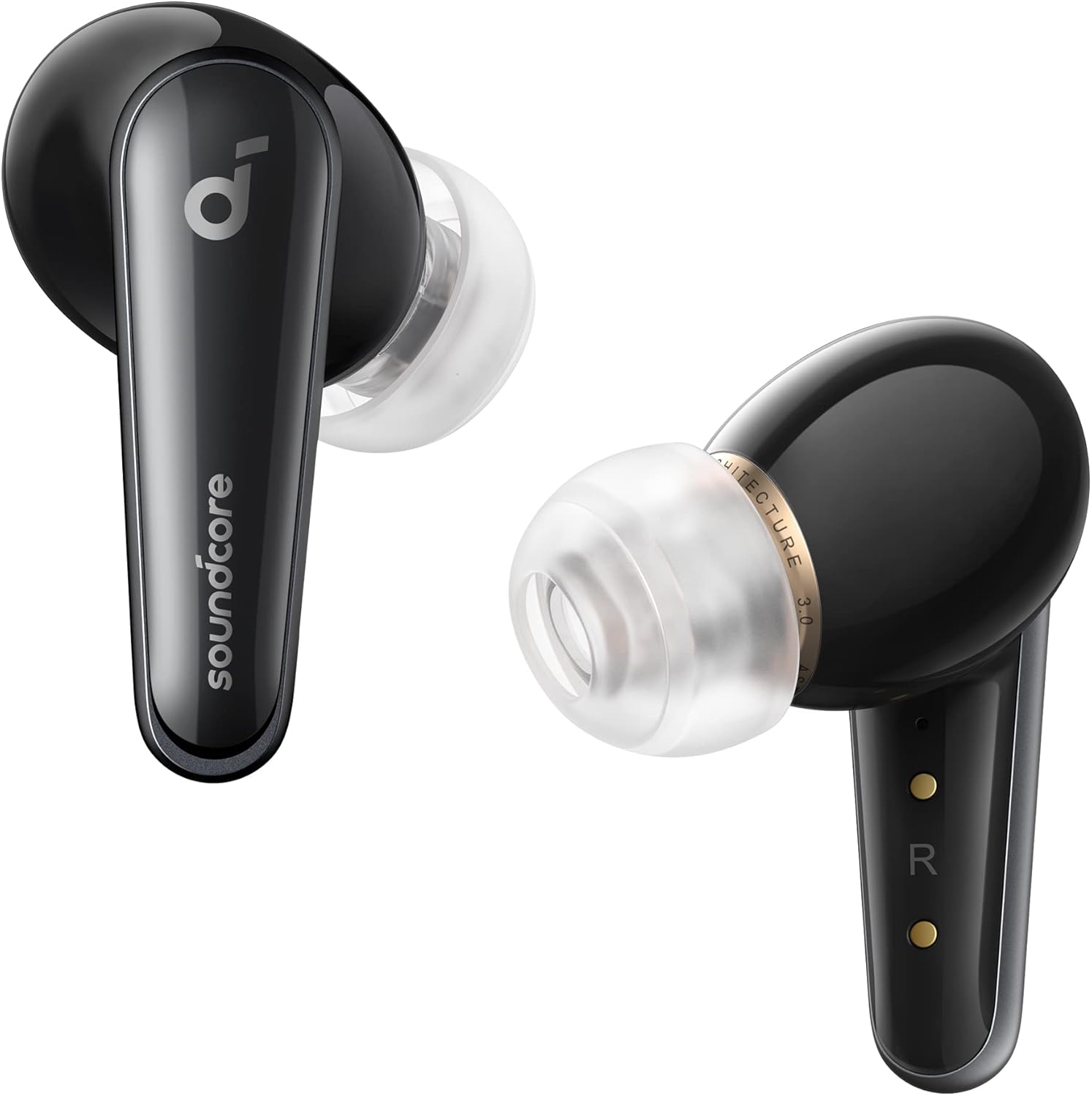 Casti In-Ear Anker Soundcore Liberty 4, True Wireless, AANC, Hi-Res, Spatial Audio, Heart Rate Sensor, Bluetooth, Negru