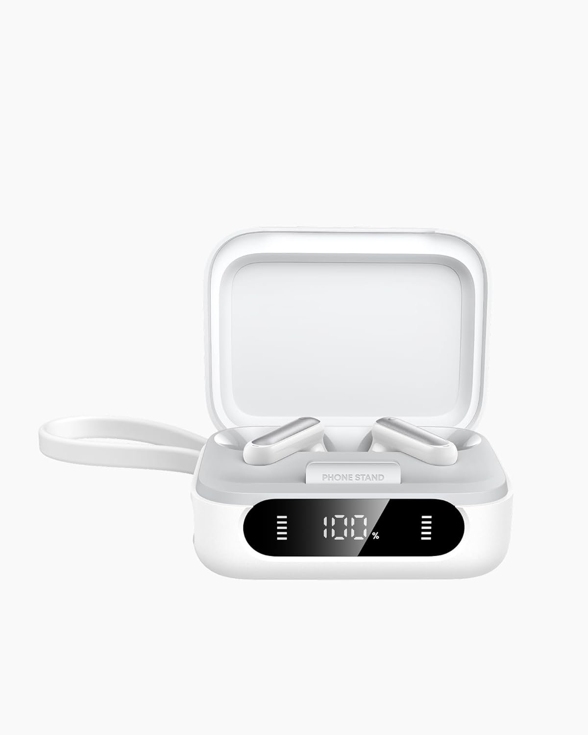 Casti in-ear wireless bluetooth Anker Soundcore P41i, ANC, cablu USB-C retractabil, functie baterie externa, IPX5, Alb
