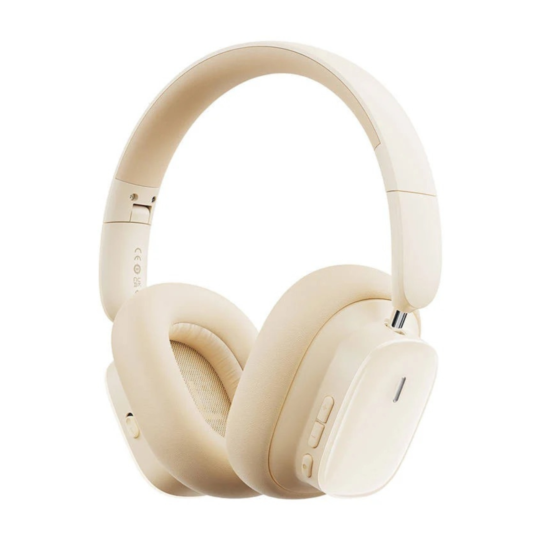 Casti Over the Ear Baseus Bowie H1i, Wireless, Bluetooth 5.3, ANC, 3D Spatial Audio, Autonomie 100 ore, Alb
