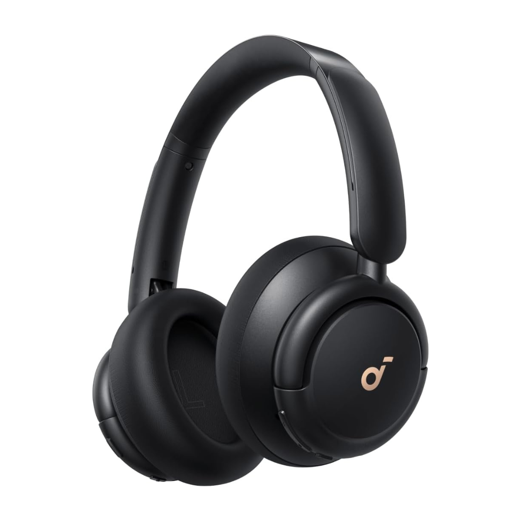 Casti Wireless Over-Ear Anker Soundcore Q30, Active Noise Cancelling, Hi-Res Audio, Autonomie 60 ore, Bluetooth 5.3, Negru
