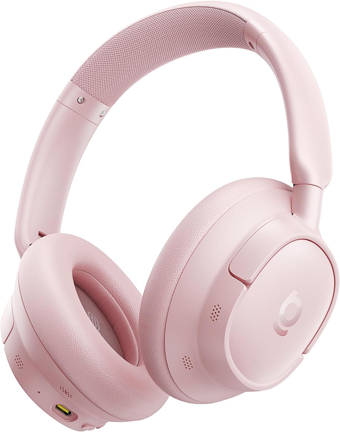 Casti Over-Ear Baseus Bass BH1 NC Adaptive Active Noise Cancelling, SuperBass 2.0, LDAC Hi-Res Sound, Bluetooth 6.0, Autonomie 80 de ore, Roz