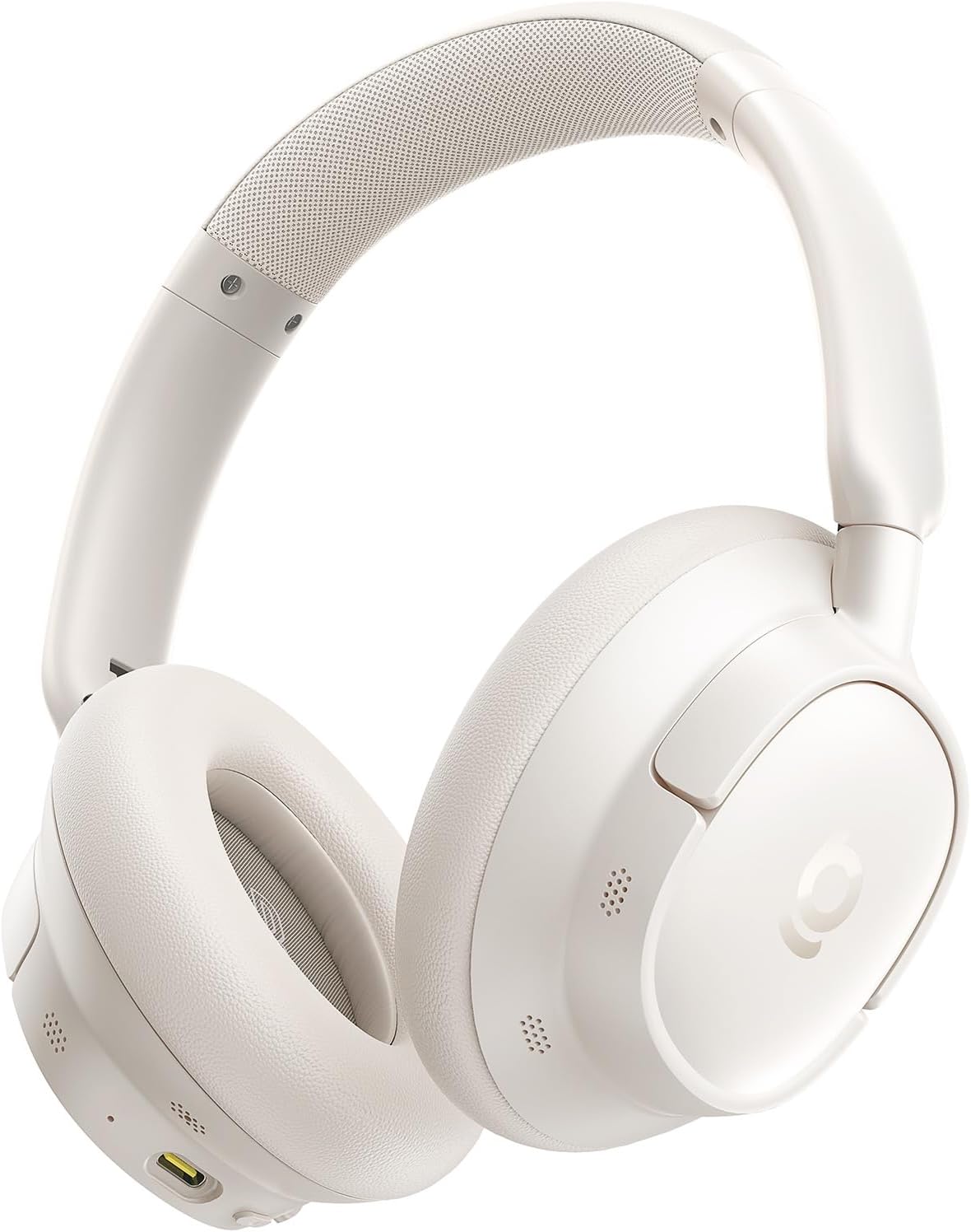 Casti Over-Ear Baseus Bass BH1 NC Adaptive Active Noise Cancelling, SuperBass 2.0, LDAC Hi-Res Sound, Bluetooth 6.0, Autonomie 80 de ore, Alb