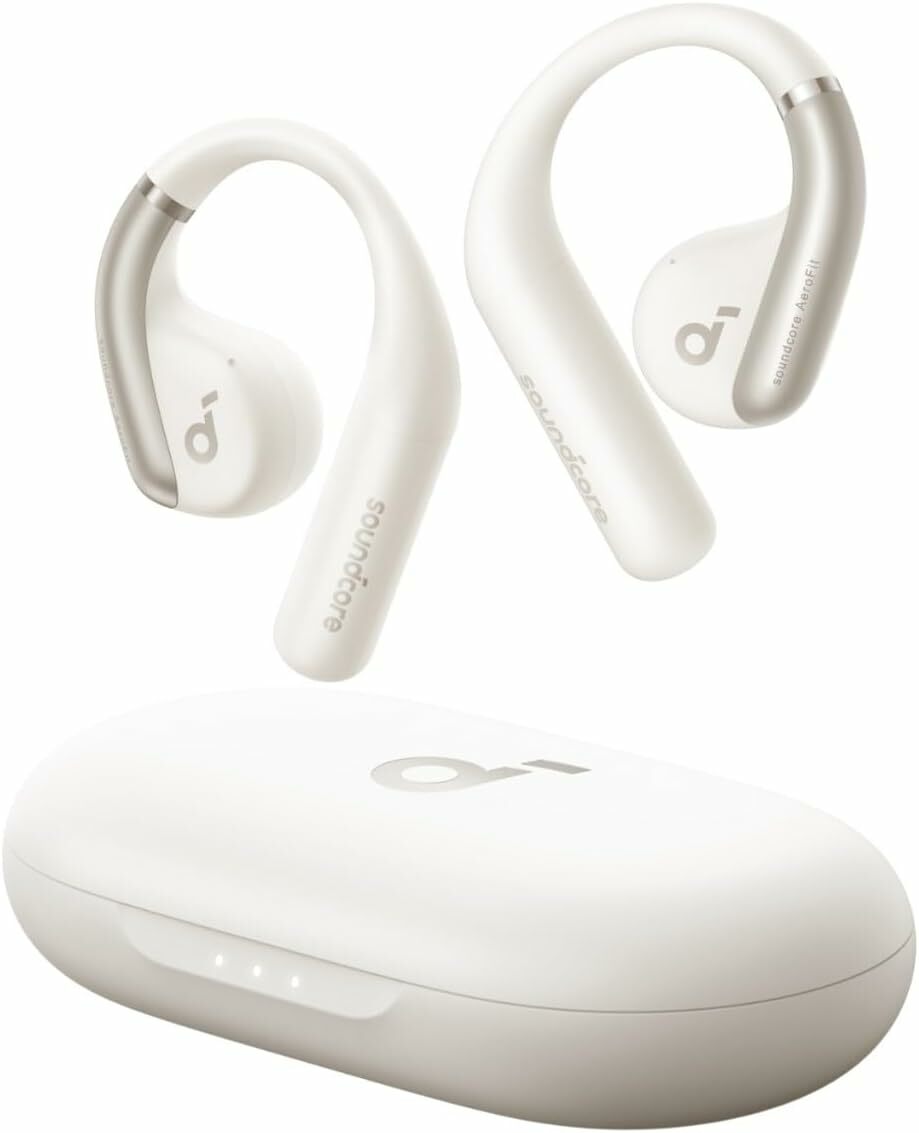 Casti True Wireless Anker SoundCore AeroFit, IPX7, Autonomie 42H, Bluetooth 5.3, Alb