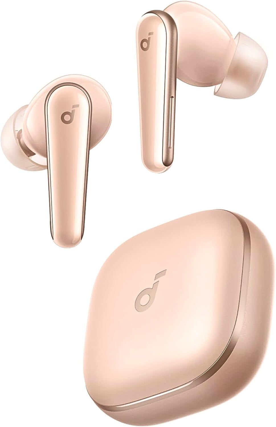Casti True Wireless Anker SoundCore Liberty 5, Active Noise Cancelling, Autonomie 48 ore, IP55, Dolby Audio, Bluetooth 5.4, Roz