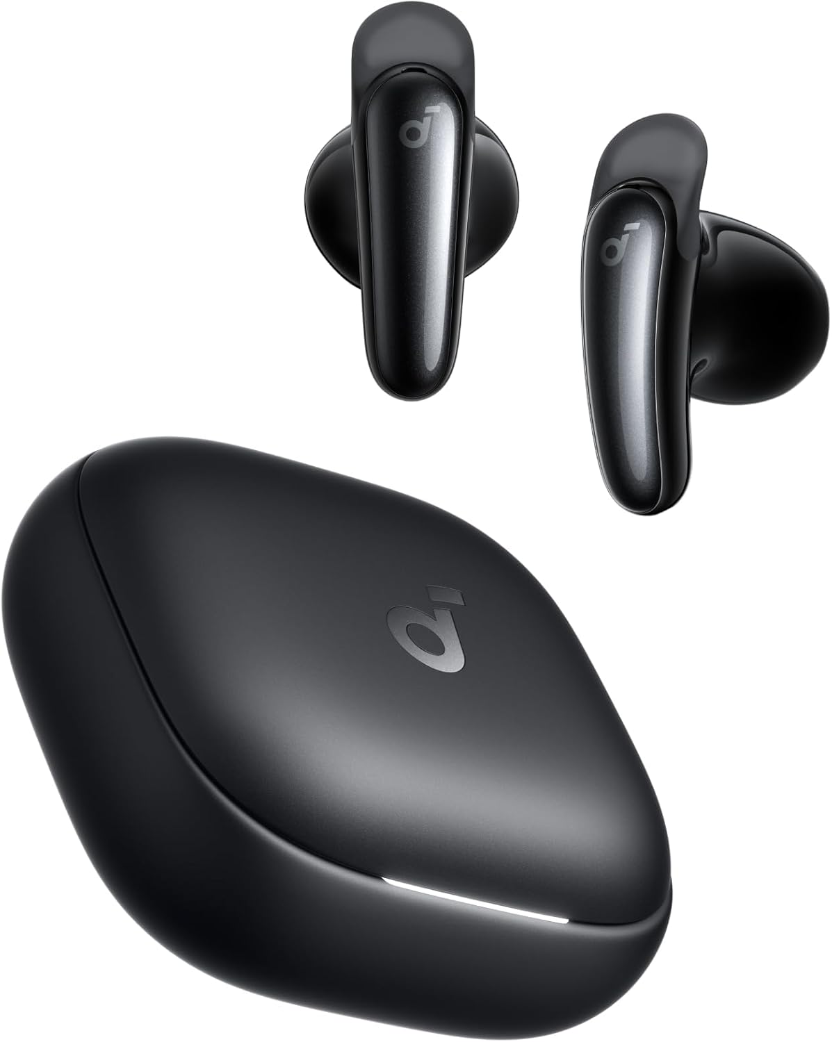 Casti True Wireless Anker Soundcore Liberty Buds, Semi in-Ear, ANC, Autonomie 30 de ore, Bluetooth 6.1, Negru