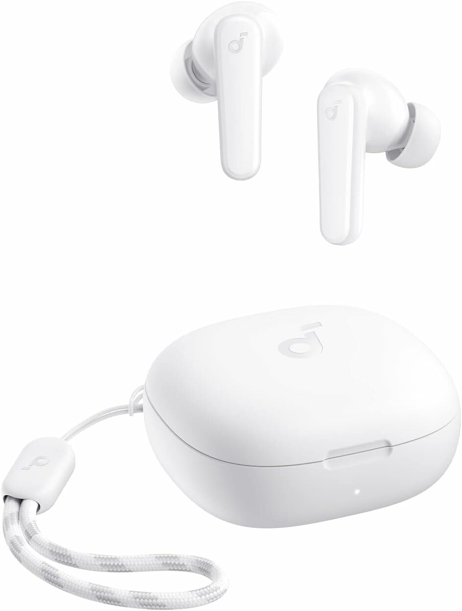 Casti True Wireless Anker SoundCore R50i, Bluetooth 5.3, autonomie 30H, Alb