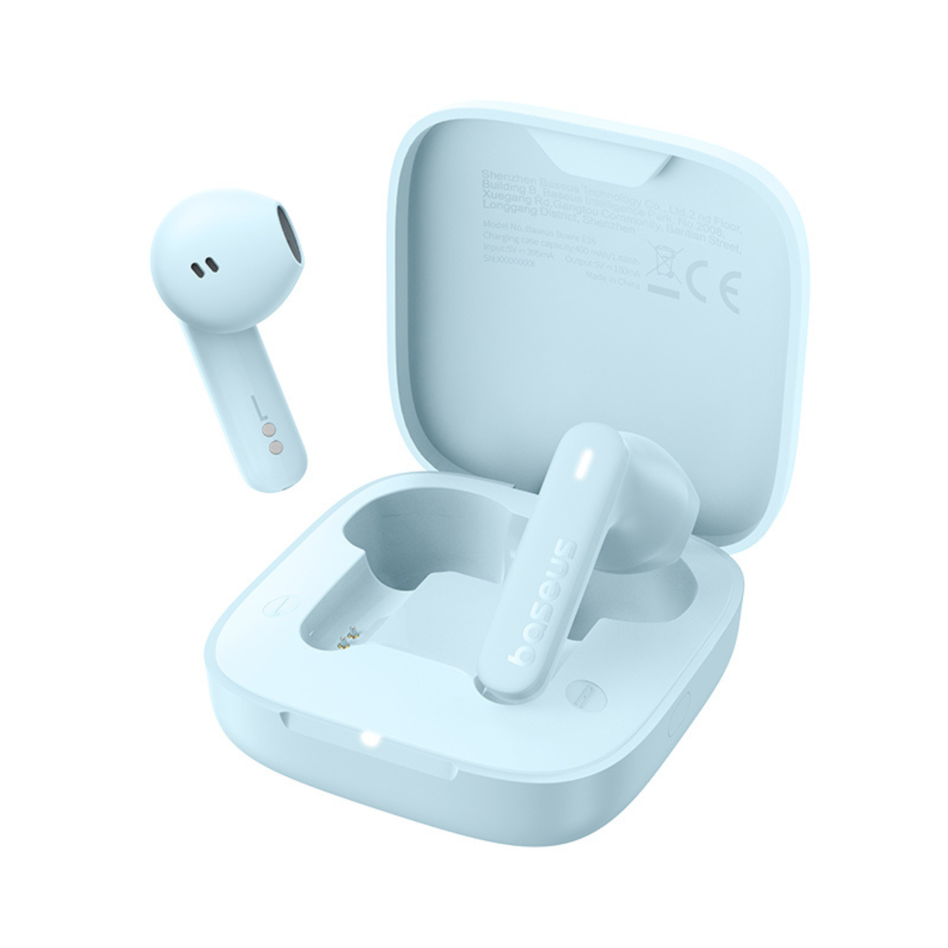 Casti True Wireless Baseus Bowie E16, Bluetooth 5.3, IPX4 Albastru
