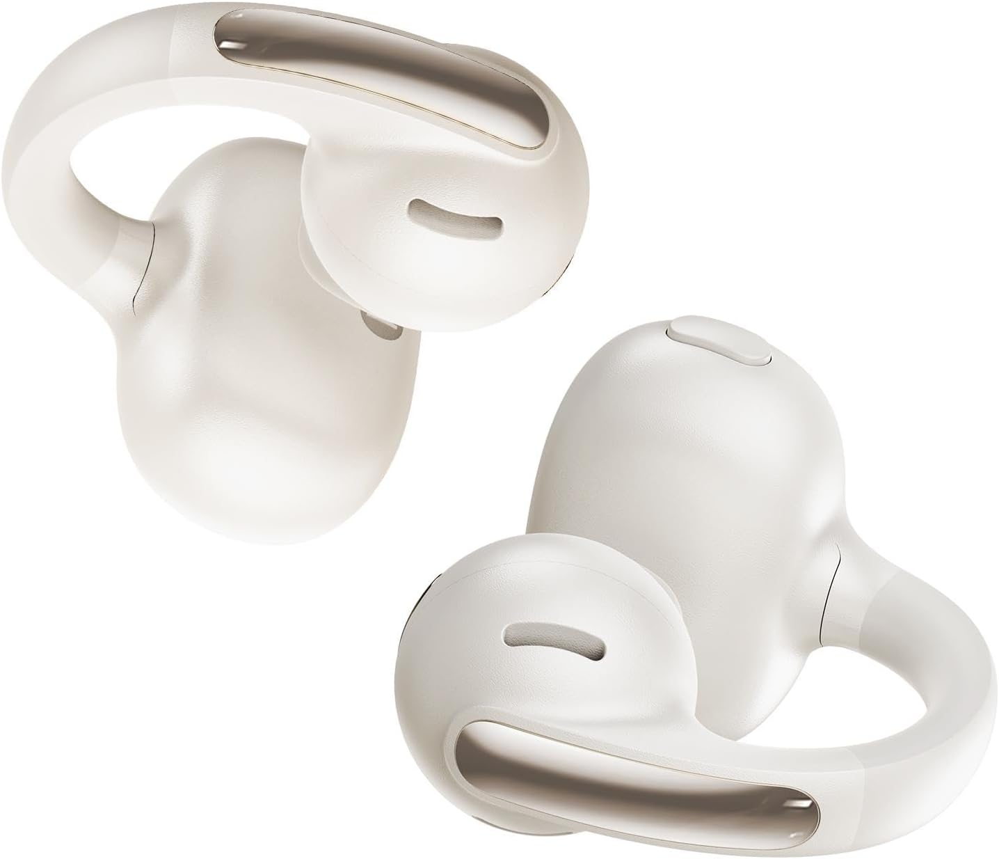 Casti True Wireless Baseus Bowie MC1 Open Ear Clip-On, AI, Bass Boost, IP57, Bluetooth 5.4, Alb