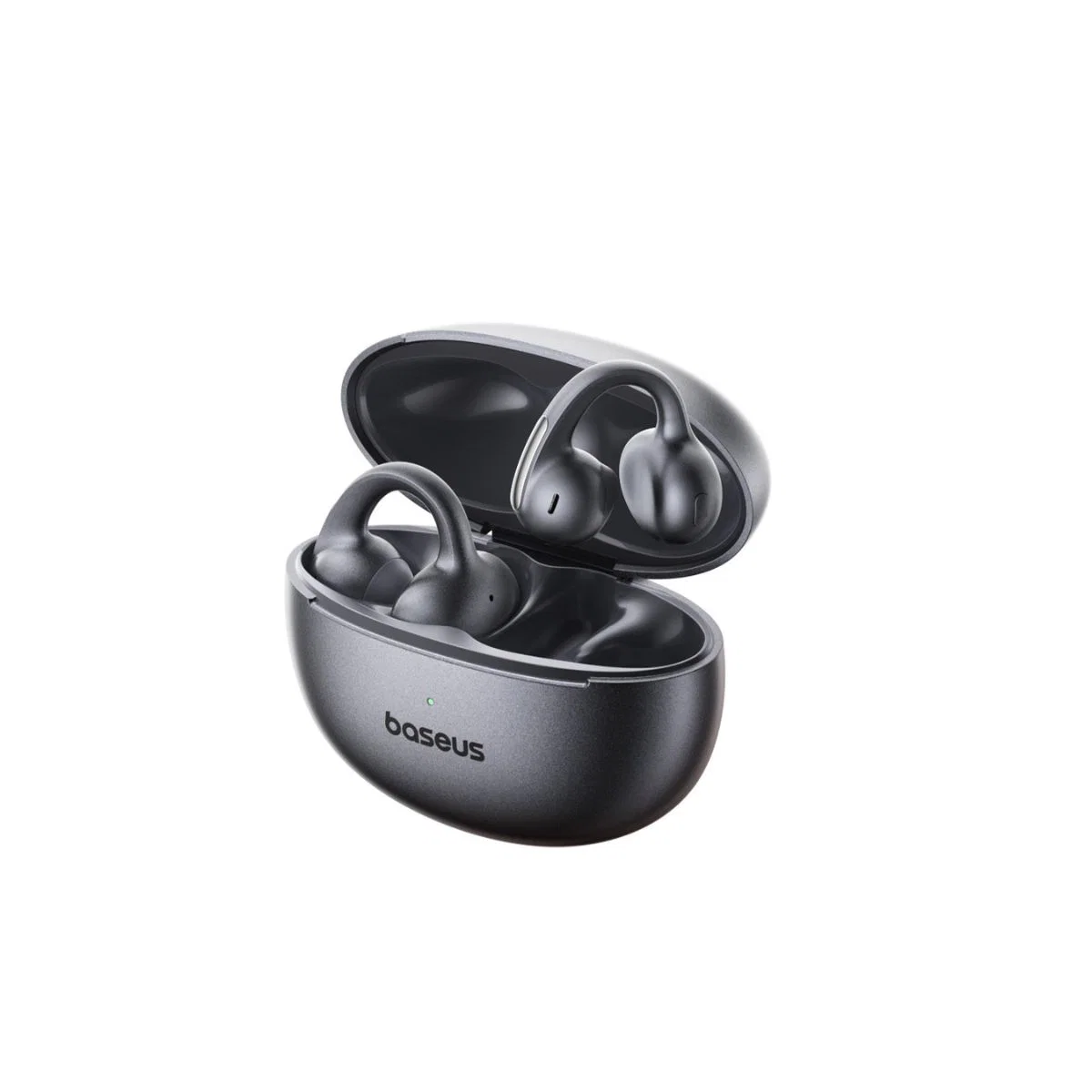 Casti True Wireless Baseus Bowie MC1 Pro, Open Ear, Bluetooth 6.0, IP67, Multipoint, Autonomie 40 de ore, Negru