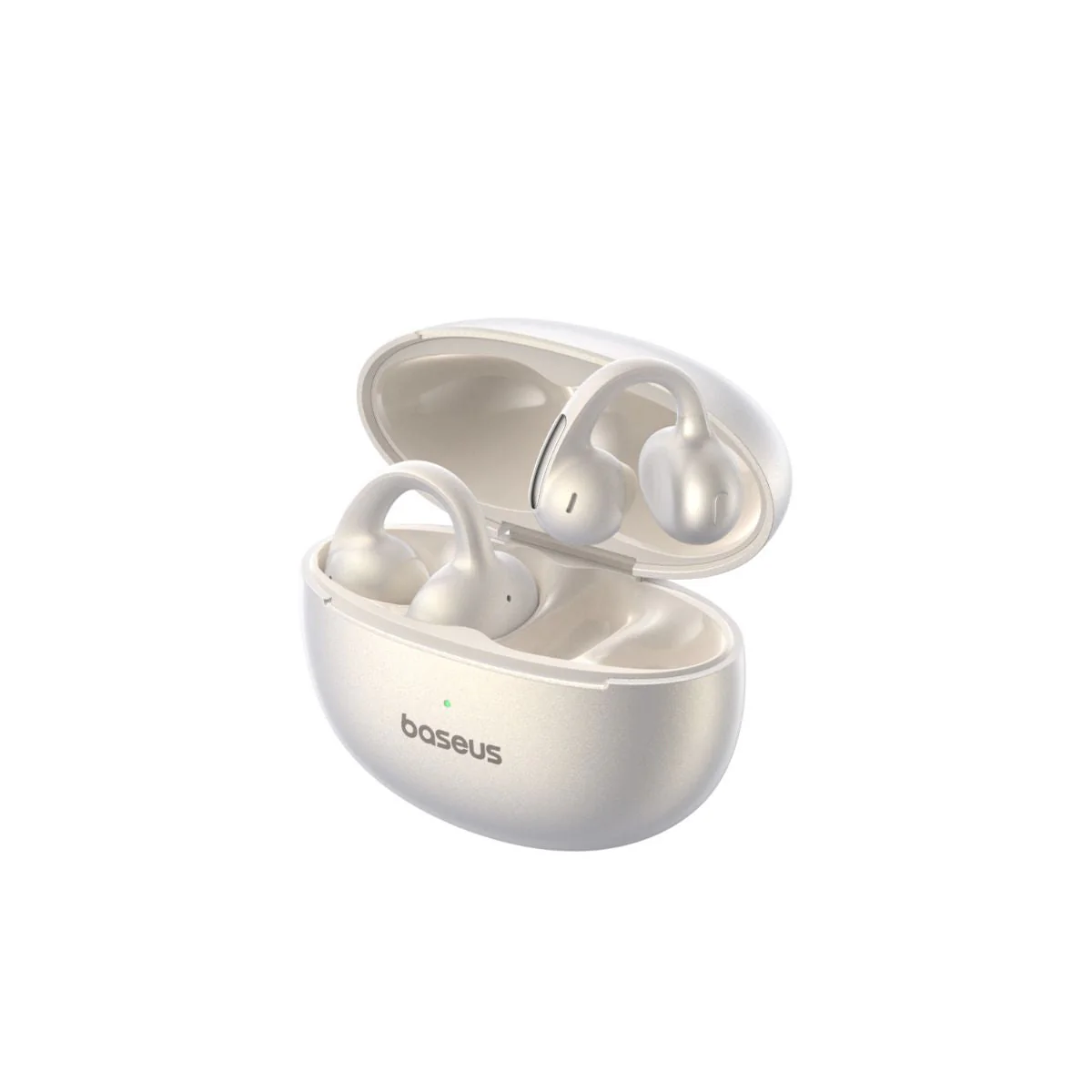 Casti True Wireless Baseus Bowie MC1 Pro, Open Ear, Bluetooth 6.0, IP67, Multipoint, Autonomie 40 de ore, Alb