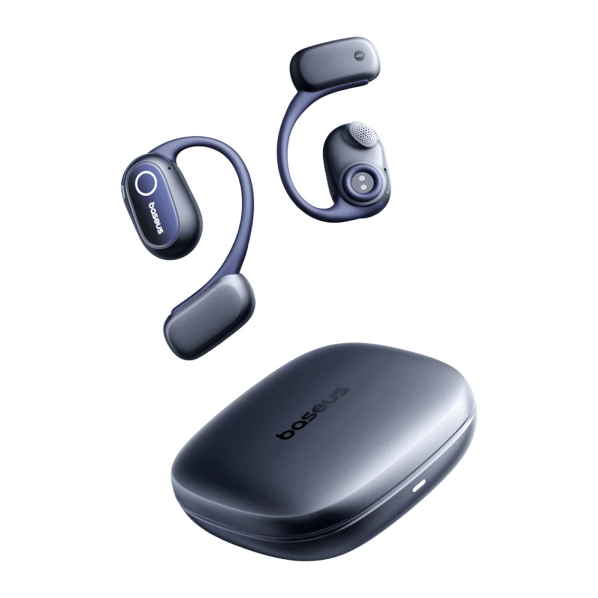 Casti True Wireless Baseus Bowie MF1 Open-Ear, Autonomie 60 de ore, IPX4, Bluetooth 5.4, Negru