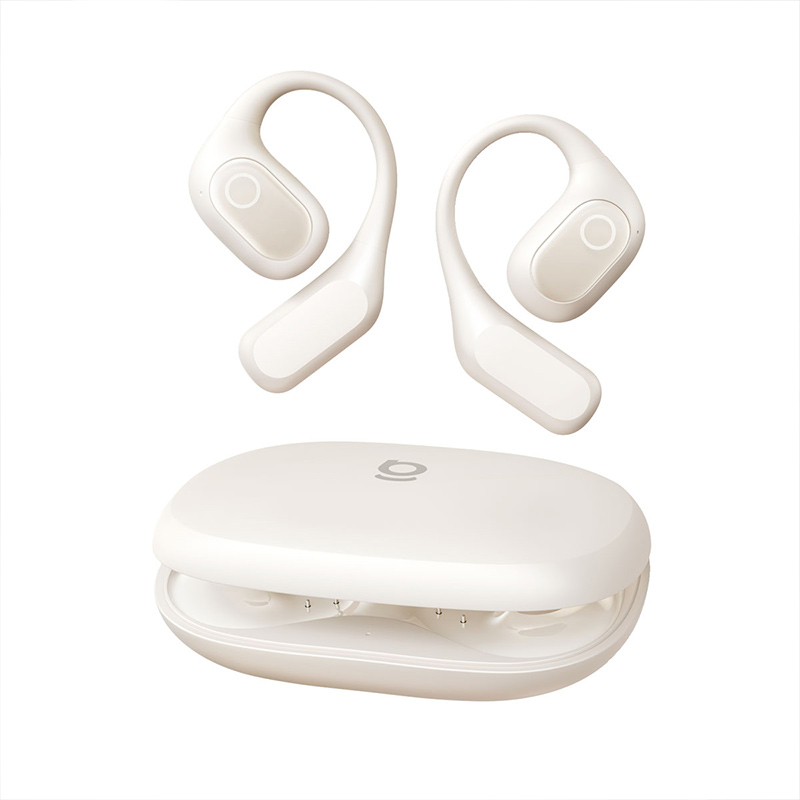 Casti True Wireless Open-Ear Baseus Eli 2i Fit, Bluetooth 6.0 IPX5, Autonomie 36 de ore, Alb