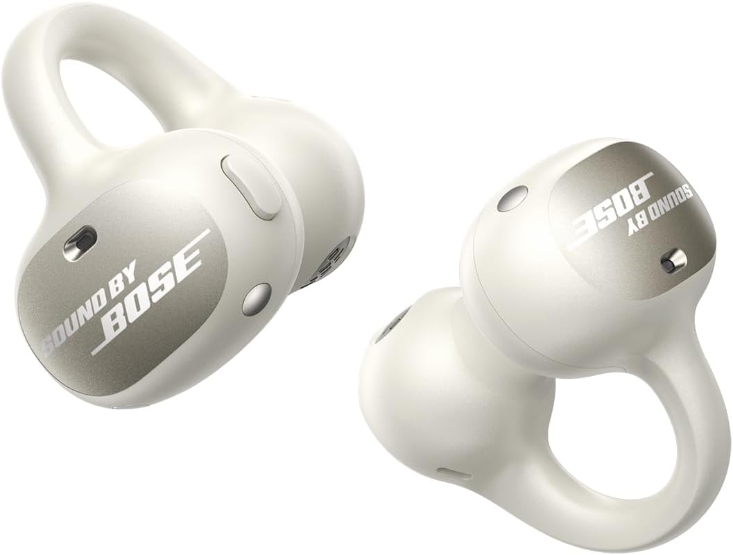 Casti Open-Ear Baseus Inspire XC1 Sound by Bose, Adaptive Tunning Sound, Dolby Audio, IP66, Autonomie 40 ore, Bluetooth 6.1, Alb