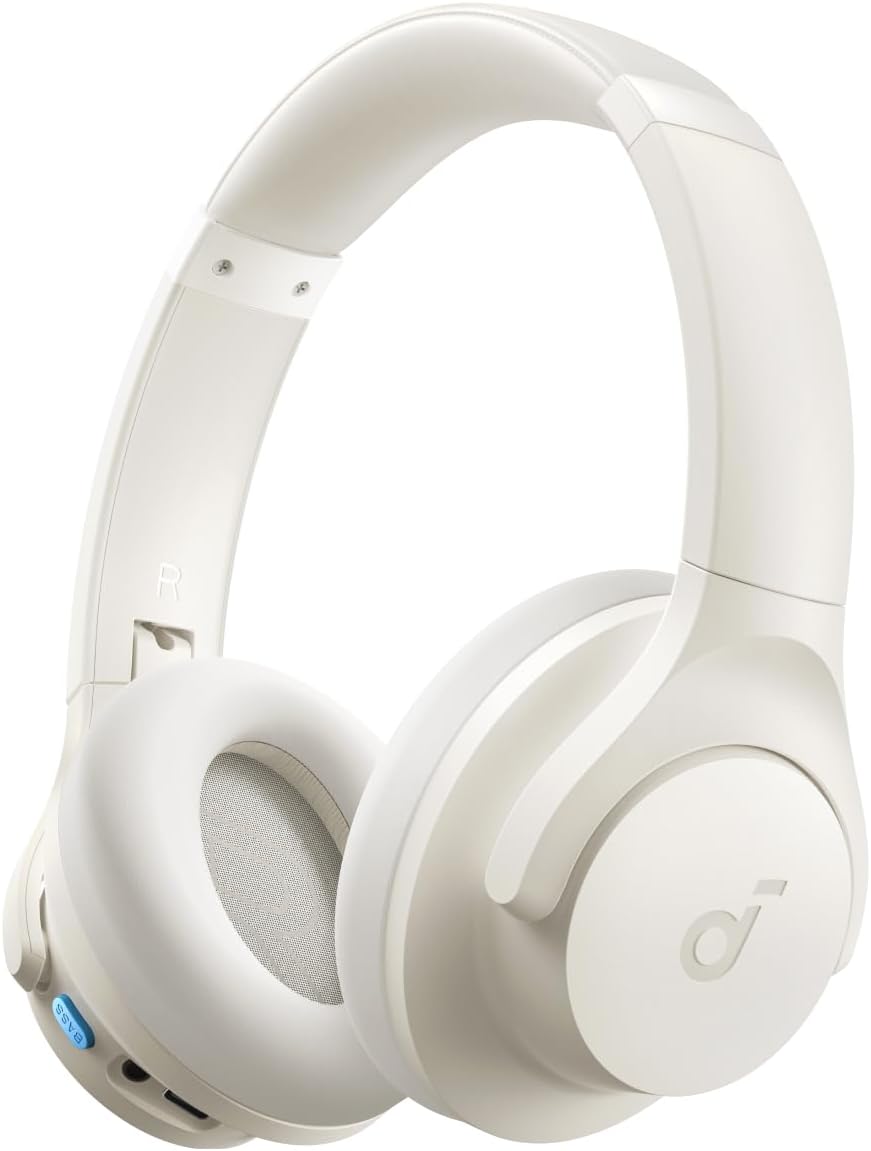 Casti Wireless Over-Ear Anker Soundcore Q11i, Hi-Res Audio, Autonomie 60 ore, Bluetooth 5.3, Alb