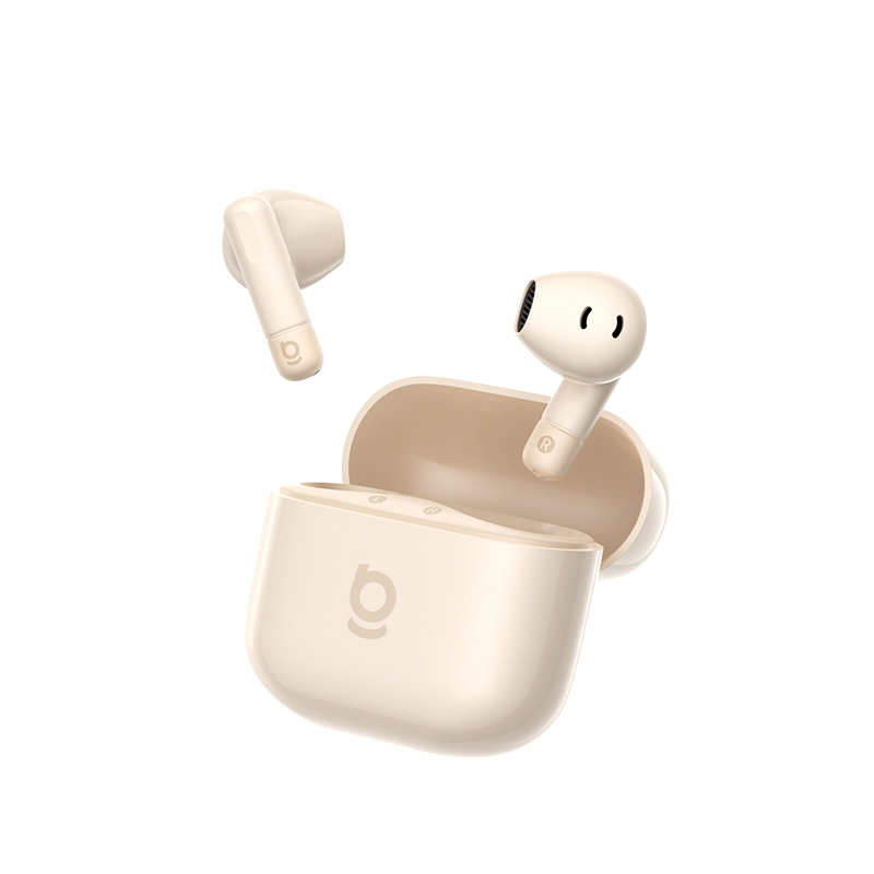 Casti True Wireless Baseus Bass BS2 Lite, Bluetooth 6.0, ENC, IP55, Autonomie 40 de ore, Roz
