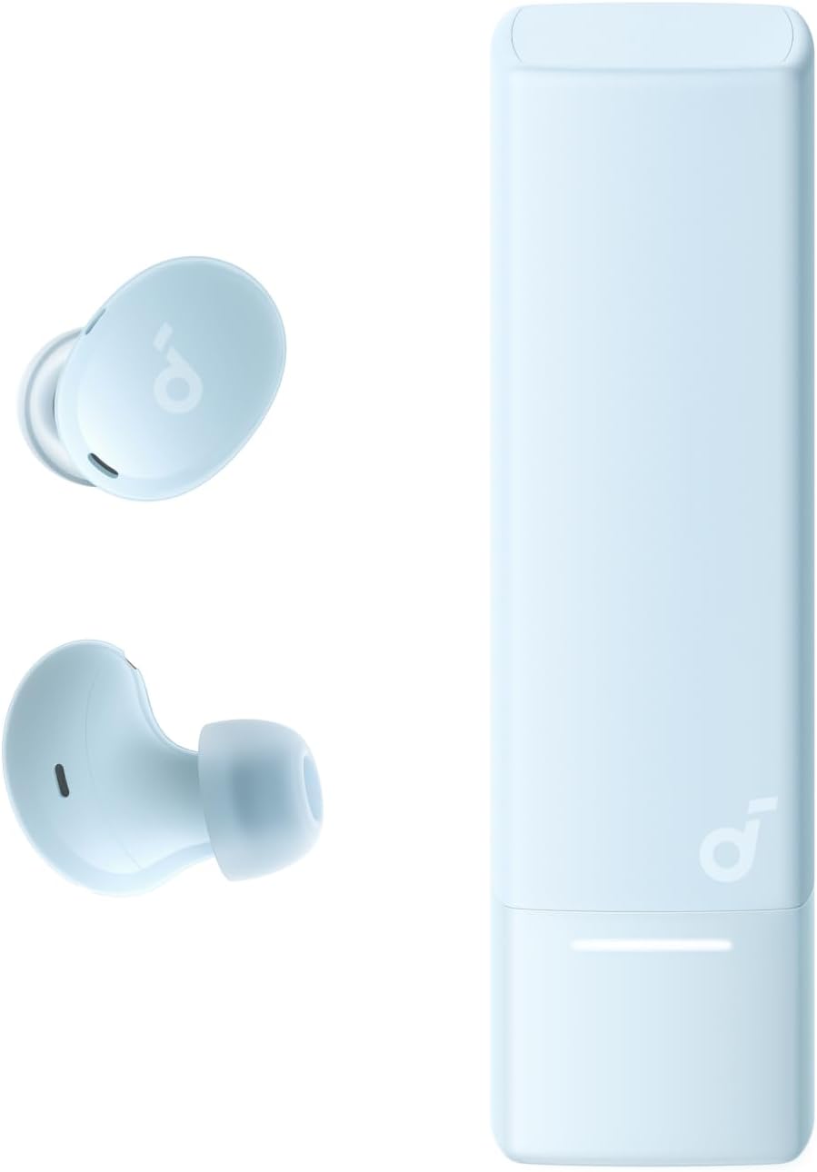 Casti Wireless Anker SoundCore A30i, Tehnologie de Anulare a Zgomotului Smart, Bluetooth 5.4, IP54, Albastru