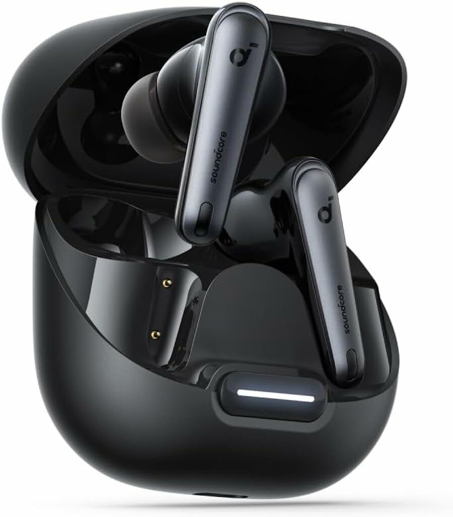Casti Wireless Anker SoundCore Liberty 4 NC, ANC 2.0, Sunet Hi-Res, LDAC, Bluetooth 5.3, Negru