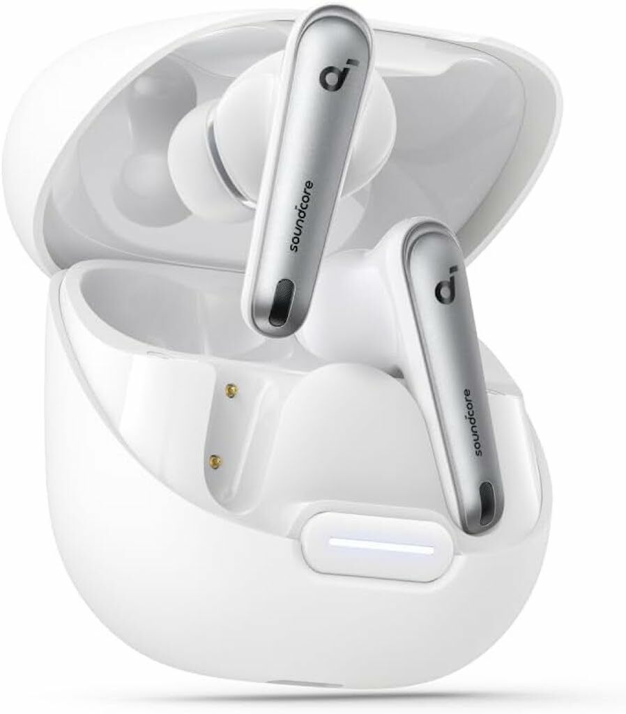 Casti Wireless Anker SoundCore Liberty 4 NC, ANC 2.0, Sunet Hi-Res, LDAC, Bluetooth 5.3, Alb
