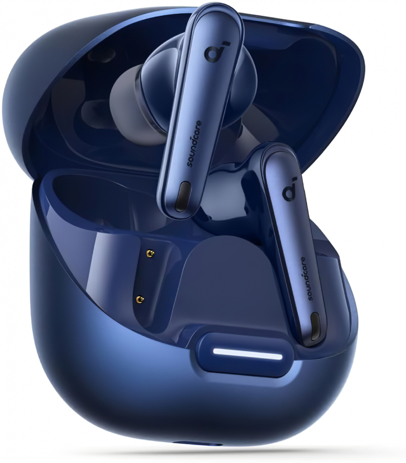 Casti Wireless Anker SoundCore Liberty 4 NC, ANC 2.0, Sunet Hi-Res, LDAC, Bluetooth 5.3, Albastru
